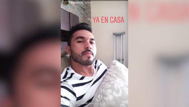 Carlos Kamiani Félix ha iniciado el proceso de recuperación después de la operación de ayer en el tobillo derecho. (Foto Prensa Libre: instagram @kamiani23)