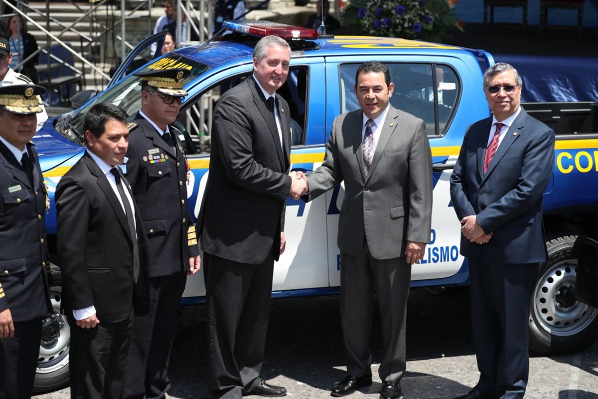 70 Patrullas fueron entregadas a la PNC de las 1 mil 300 que fueron compradas el año pasado. (Foto Prensa Libre: Esbin García)