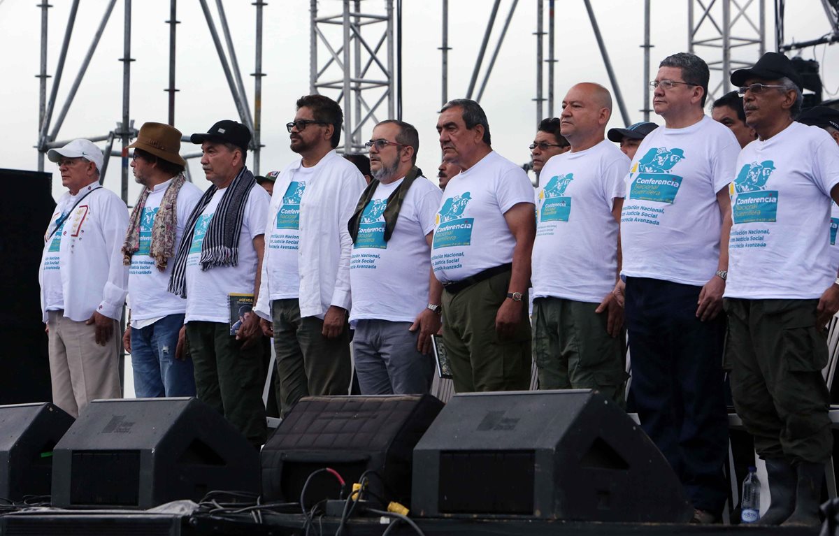 Dirigentes de Farc abren conferencia en Colombia. (Foto Prensa Libre: EFE)