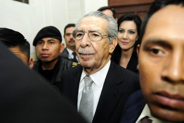 José efraín Ríos Montt, procesado.