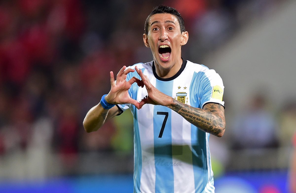 Ángel Di María no estará frente a Guatemala, pero espera volver pronto a la Selección de Argentina. (Foto Prensa Libre: AFP)