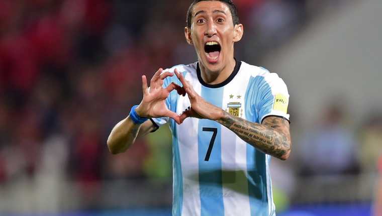Ángel Di María no estará frente a Guatemala, pero espera volver pronto a la Selección de Argentina. (Foto Prensa Libre: AFP)