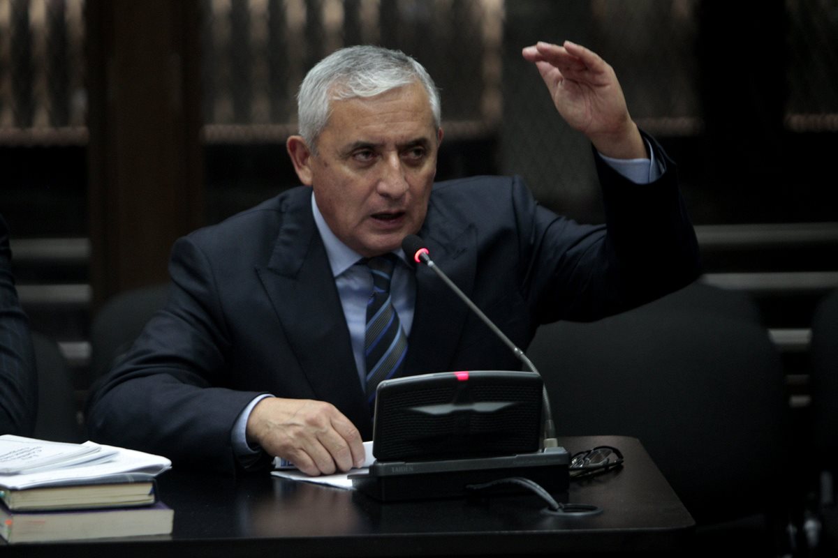El expresidente de Guatemala Otto Pérez Molina, asegura  que la “injerencia”  de Estados Unidos se oculta detrás del proceso judicial en su contra. (Foto Prensa Libre: AFP)