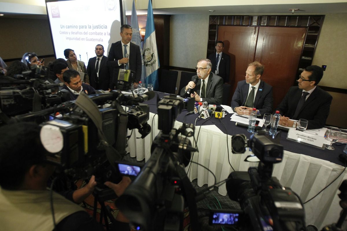 La lucha contra la impunidad no debe ser un discurso, se necesitan de acciones concretas, dijo el comisionado de la Cicig. (Foto Prensa Libre: P. Raquec)