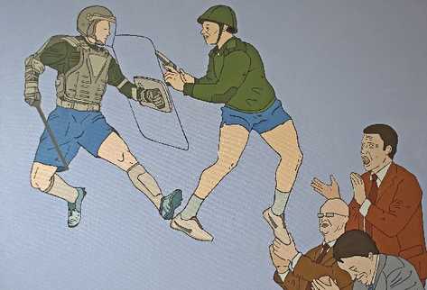 Obra Aplausos, de Mario Santizo.