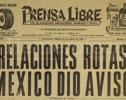 México rompe relaciones diplomáticas con Guatemala en 1959