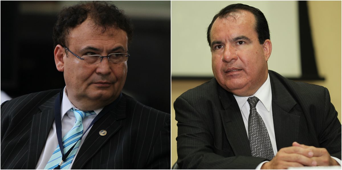El magistrado, Giovanni Orellana, y el juez de Paz, Anthony Pivaral, serán investigados por supuestos actos de corrupción. (Foto Prensa Libre: Hemeroteca PL)
