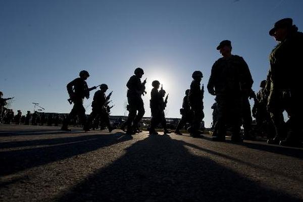 Soldados de México en una localidad de Tamaulipas. (Foto Prensa Libre: AFP).