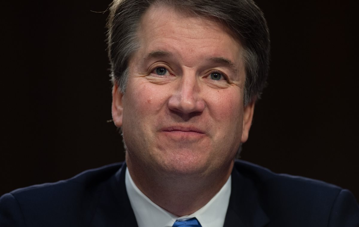 El candidato nominado por Donald Trump, Brett Kavanaugh, fue elegido a la Corte Suprema por el Senado de los EE. UU. (Foto Prensa Libre: AFP)