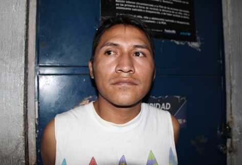 Wilian  Alberto Lux Lobos, de 23 años, alias  el Píldora  y supuesto integrante de la mara 18, capturado por agentes de la comisaria 15, en el Canton el Jocoton, aldea El Porvenir, Villa Canales.