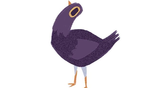 El ave púrpura fue creada en 2016, pero su popularidad en todo el mundo aumentó luego de su publicación en Asia. (FACEBOOK/SYD WEILER)