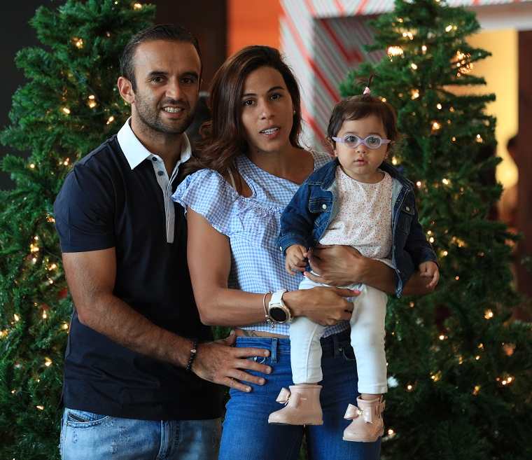 José Manuel comparte esta Navidad con su esposa Ángela y su hija Luciana. (Foto Prensa Libre: Carlos Hernández)