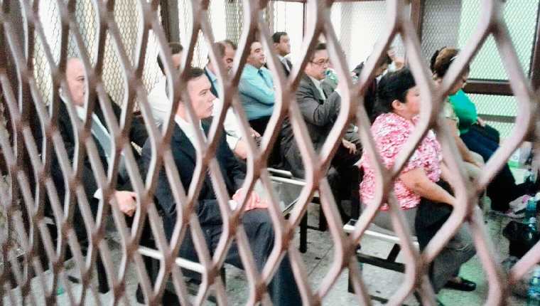 Se reanudo la audiencia de primera declaración de los 17 aprehendidos en el caso IGSS-Pisa. (Foto Prensa Libre: Hemeroteca PL)