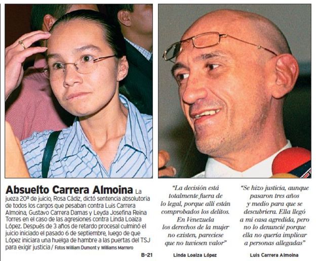 Carrera Almoina fue absuelto en 2004 y en un segundo juicio lo sentenciaron a 6 años de cárcel (Foto: Archivo El Nacional)