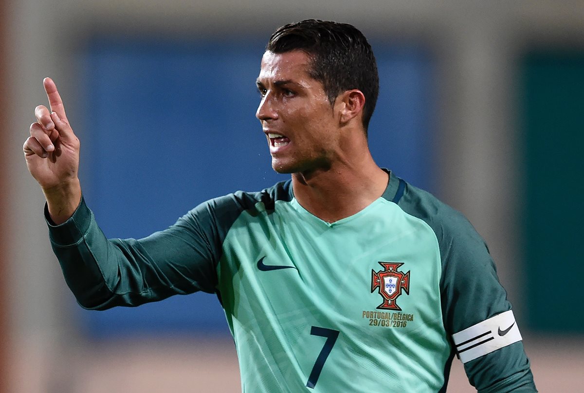 Cristiano Ronaldo consiguió el segundo tanto de Portugal en el amistoso frente a Bélgica. (Foto Prensa Libre: AFP)