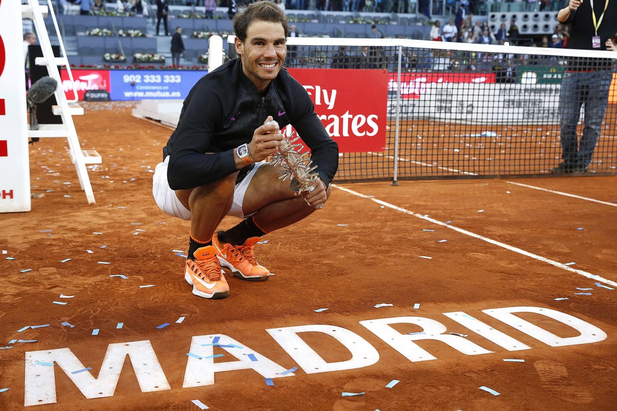El tenista Rafa Nadal es conocido seguidor del Real Madrid. (Foto Prensa Libre: EFE)