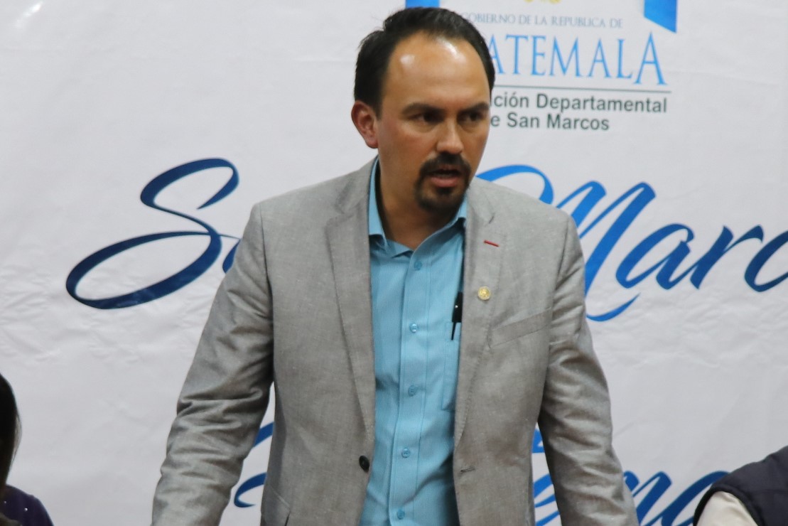 Alfonso Villagrán asumió como gobernador de San Marcos el 17 de mayo último. (Foto Prensa Libre: Whitmer Barrera)