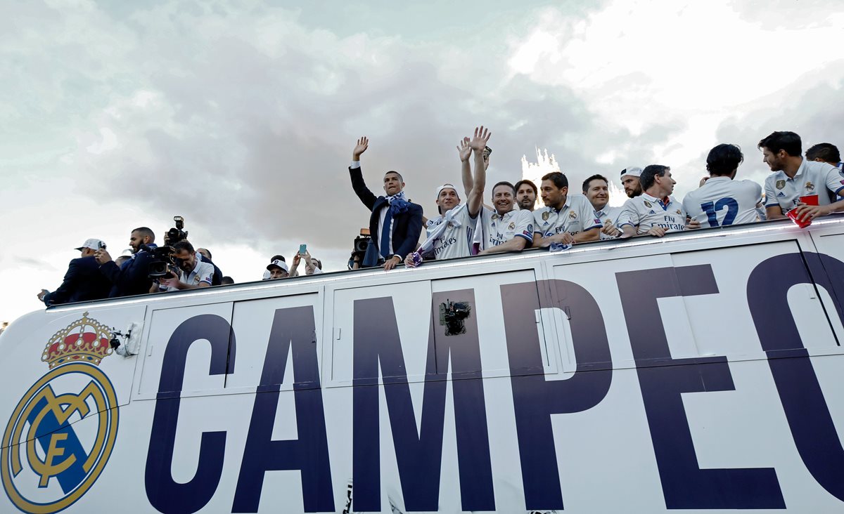 El Real Madrid, ganador de la Liga de Campeones, ha terminado la temporada al frente del ránking de coeficientes de clubes de la Uefa por cuarta vez consecutiva. (Foto Prensa Libre: AFP)