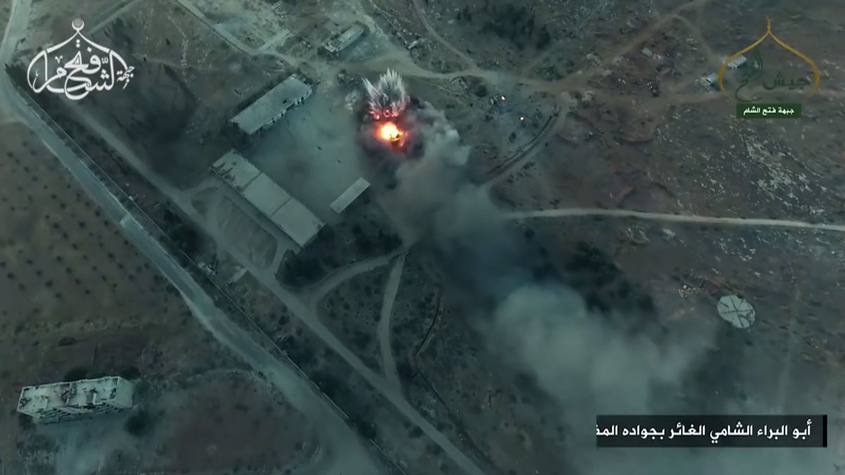 Bombardeos de fuerzas rebeldes para retomar una parte de la provincia siria de Alepo. (Foto Prensa Libre: AFP)
