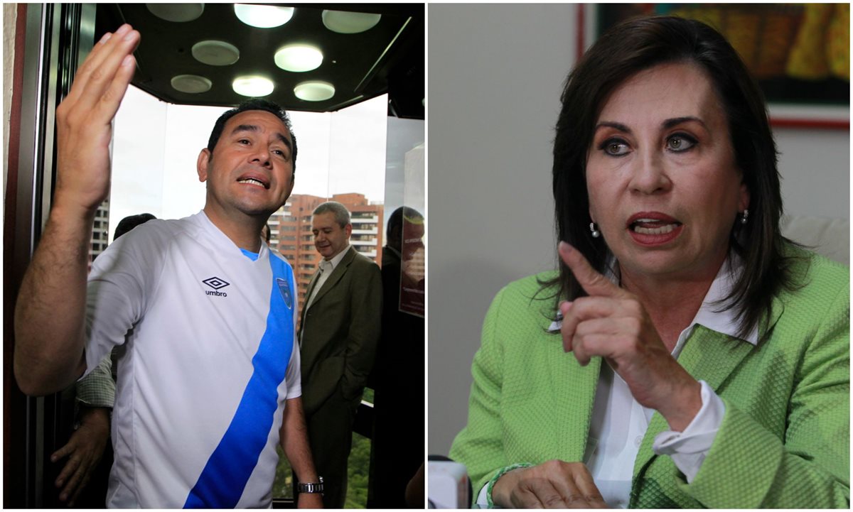 Jimmy Morales de FCN-Nación y Sandra Torres del partido UNE, disputaran la presidencia en el balotaje del 25 de octubre. (Foto Prensa Libre: Hemeroteca PL)
