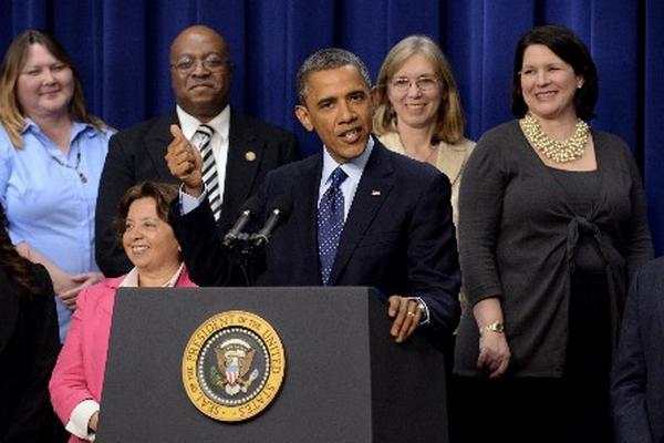 Obama aseguró en un discurso sobre el precipicio fiscal "que un acuerdo está al alcance, pero aún no está hecho". (Foto Prensa Libre: EFE)