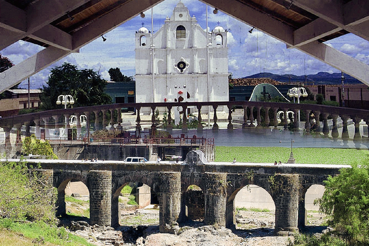 Iglesia de Jutiapa y Puente Los Esclavos, Santa Rosa (Foto PL: Hemeroteca)