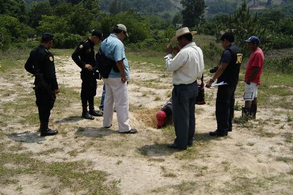 Área donde hallaron los restos humanos