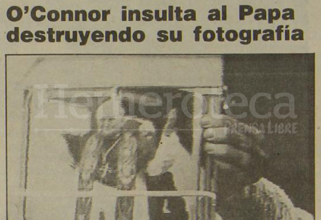 Nota informando sobre el incidente de Sinead O'Connor en 1992. (Foto: Hemeroteca PL)