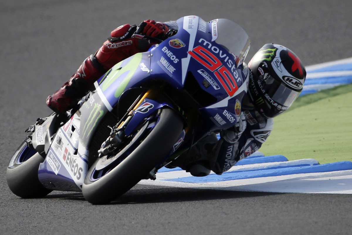 Jorge Lorenzo dominó los ensayos del Gran Premio de Japón. (Foto Prensa Libre: AP)