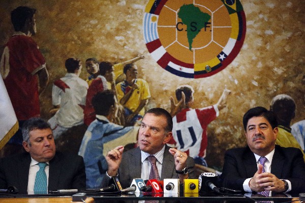 Juan Ángel Napout, presidente de la Conmebol. (Foto Prensa Libre: AP)