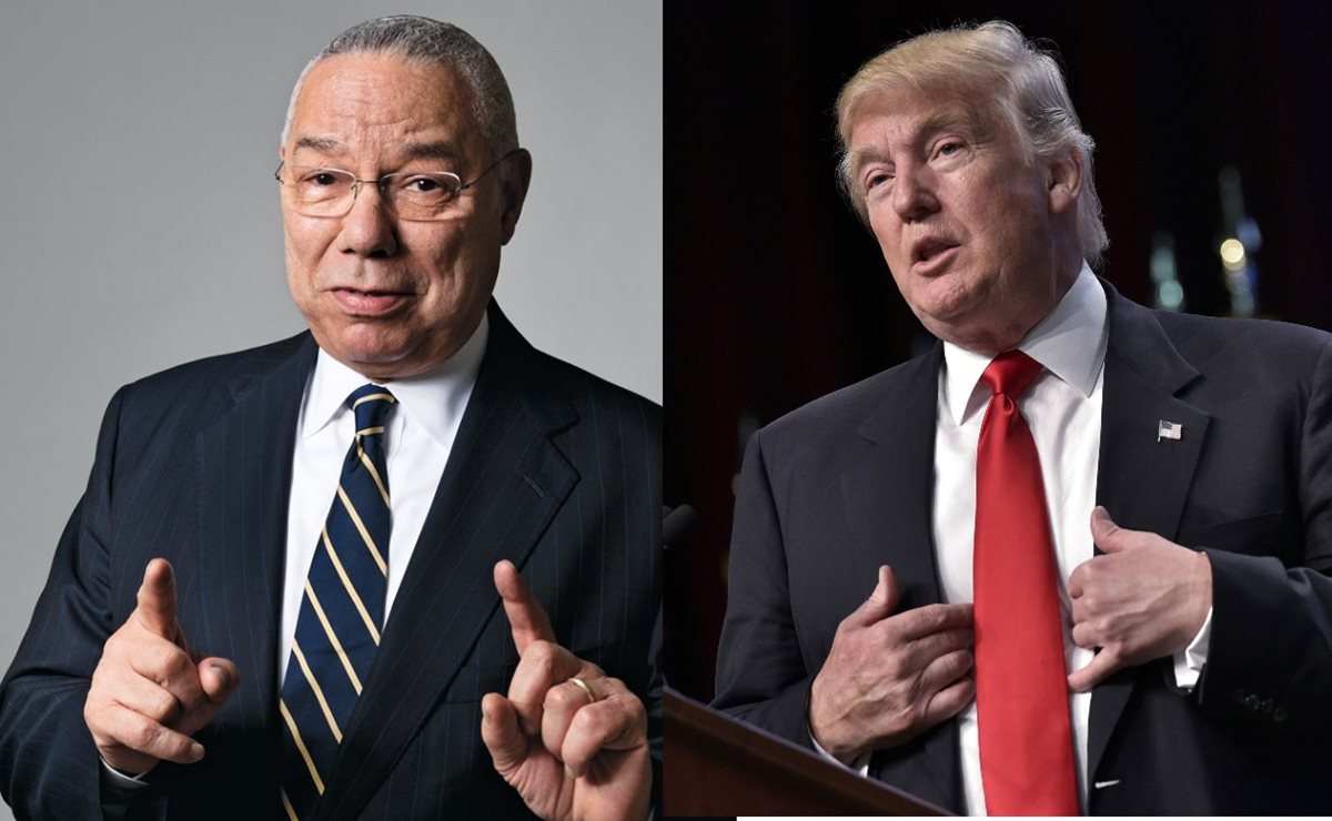 Colin Powell, (i) considera a Donald Trump una “desgracia nacional”.(AFP).