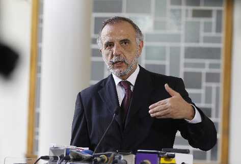 Iván Velásquez, jefe de la CICIG, en rueda de prensa en casa presidencial (Foto Prensa Libre: Álvaro Interiano)