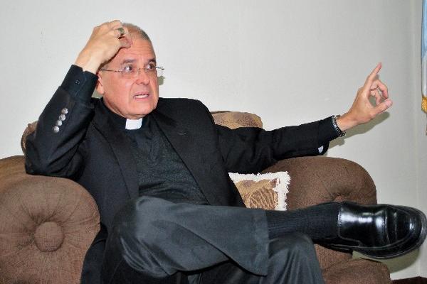 Mario Alberto Molina Palma, arzobispo de Los Altos (Foto Prensa Libre: Alejandra Martínez)<br _mce_bogus="1"/>