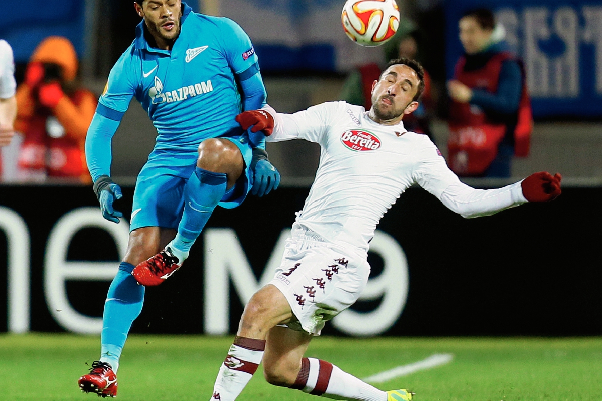 El brasileño Hulk que milita en el Zenit, ha sido víctima de racismo en Rusia. (Foto Prensa Libre: AP)