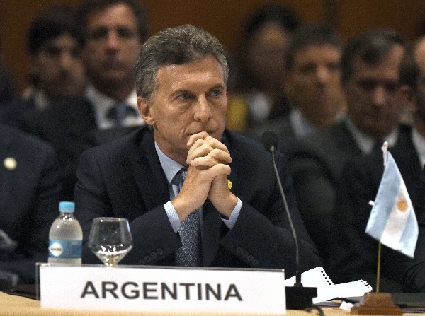El presidente de Argentina, Maurucio Macri participa en la 49 Cumbre de Mercosur. (Foto Prensa Libre: AFP)