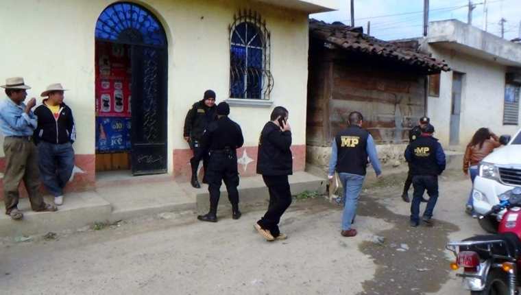 Lugar donde fue locaizada una de las menores que eran explotadas sexualmente en el área urbana de Nebaj, Quiché. Foto Prensa Libre: Oscar Figueroa)