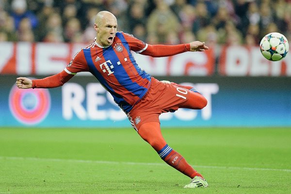 Arjen Robben, regresó a los entrenamientos del Bayern Múnich y se prepara para los próximos encuentros del equipo. (Foto Prensa Libre: AFP).