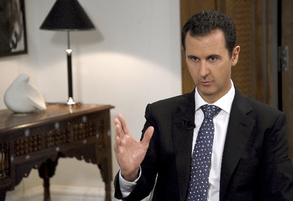 Bachar al Asad, durante la entrevista concedida a EFE.