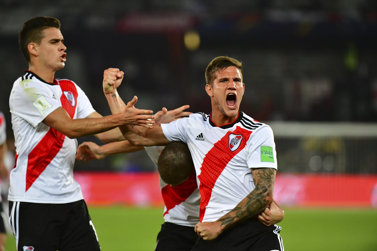 River Plate mostró su poderío ofensivo en el partido por el tercer puesto del Mundial de Clubes contra el Kashima Antlers. (Foto Prensa Libre: AFP)
