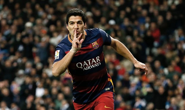 Luis Suárez marcó doblete para la victoria del Barcelona. (Foto Prensa Libre: EFE)