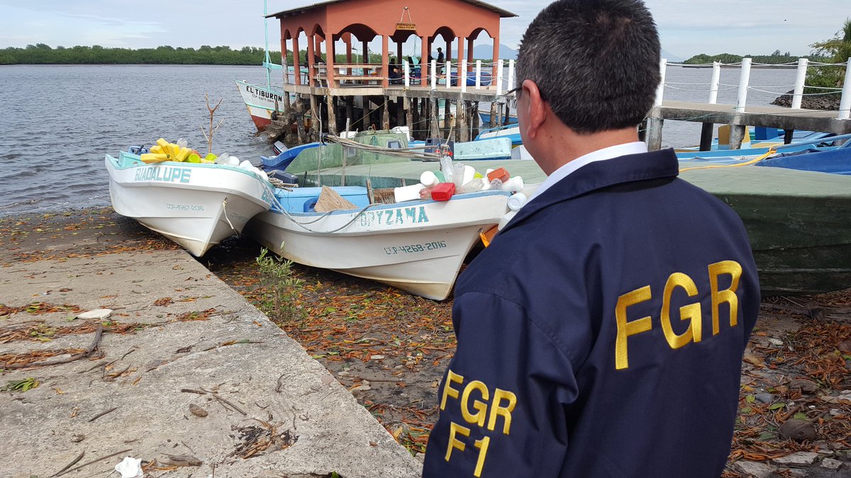 Costa de Acajutla donde fueron extraídas las lanchas. (Foto Prensa Libre: Fiscalía General de El Salvador).