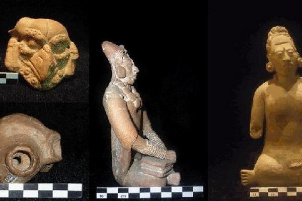 Instrumentos musicales mayas. (Foto Prensa Libre: EFE)