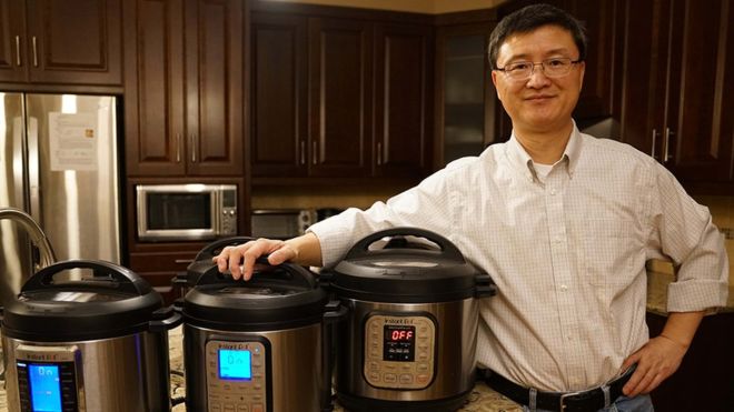 Robert Wang junto con un amigo fueron son los creadores de la olla a presión inteligente (JIWEI WANG)