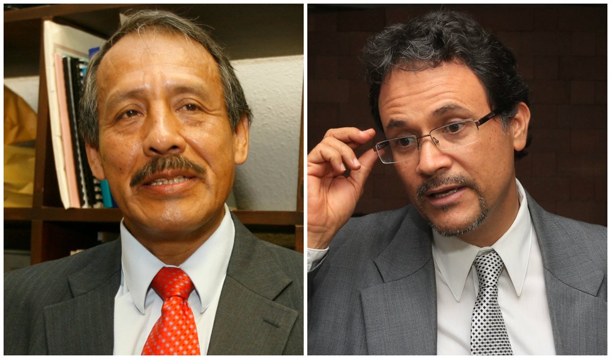 Abogados Raúl Pacay y José Toledo. (Foto Prensa Libre: Hemeroteca PL)