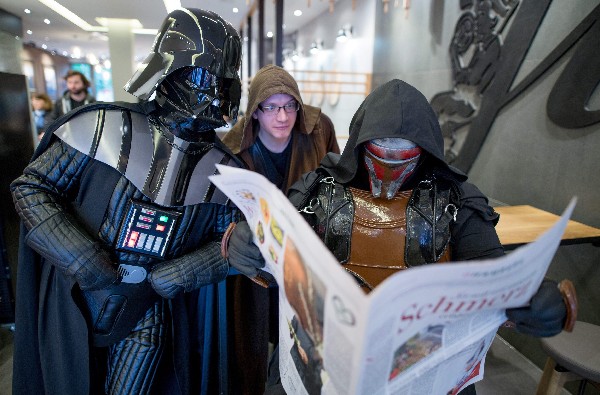 Seguidores tendrán un encuentro religioso que en el que hablarán de Star Wars, en Berlín. (Foto Prensa Libre: AFP)