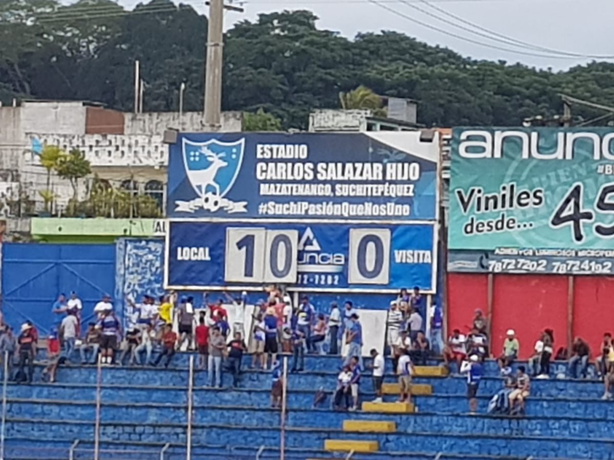 Suchitepéquez golea 10 a 0 a Rosario FC en un partido insólito en Mazatenango