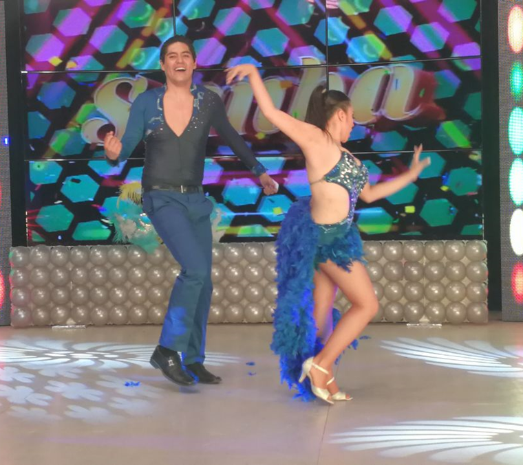 Adriana y Alejandro hicieron bailar al público al ritmo de una samba. (Foto Prensa Libre: Beatriz Tercero)