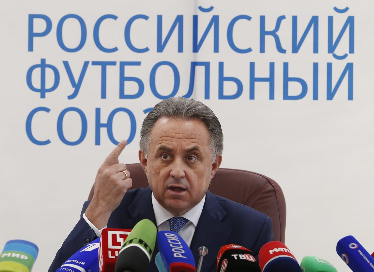 El ministro de deportes de Rusia, Vitaly Mutko agradece al COI el permitirle participar en los Juegos Olímpicos. (Foto Prensa Libre: EFE)