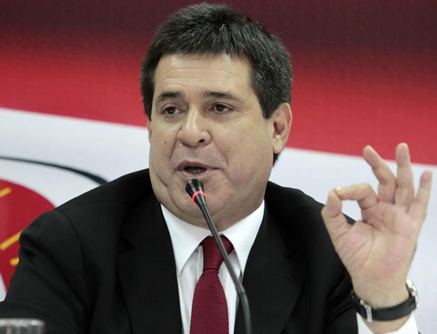 Horacio Cartes, presidente paraguayo. (Foto Prensa Libre: EFE)