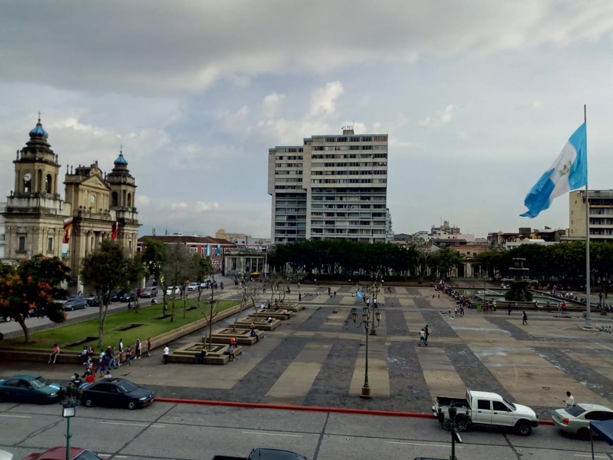 La Plaza de la Constitución concentrará las actividades de Independencia este viernes y sábado. (Foto Prensa Libre: Óscar Rivas)